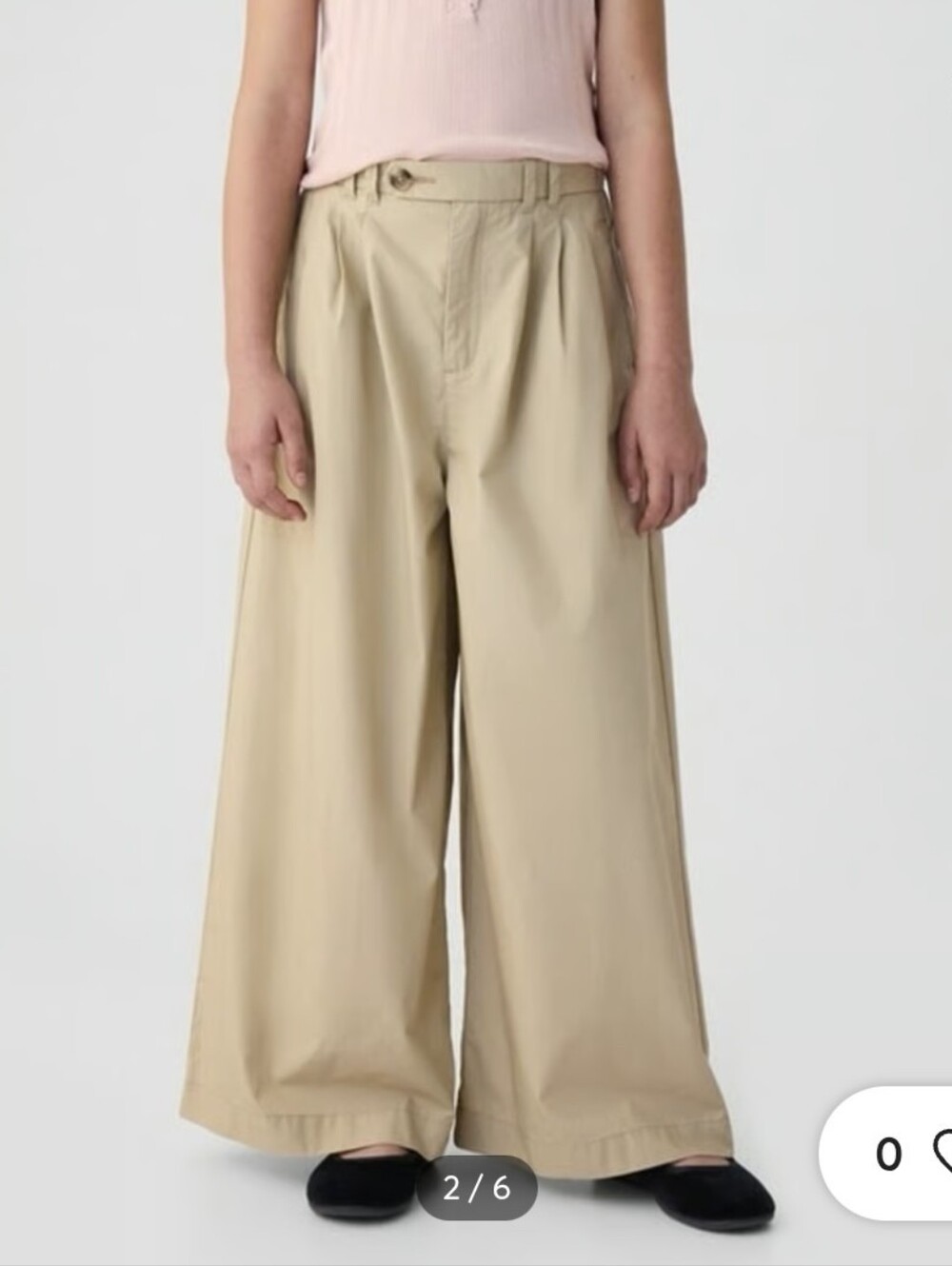 Gap x DOEN Khaki Wide Leg Trousers